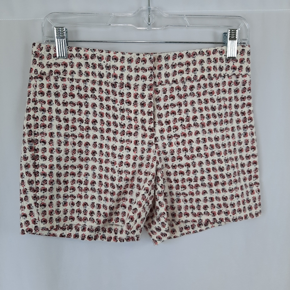Willi Smith Classic Preppy Minimalist Ditsy Floral Cottagecore Stretch Shorts